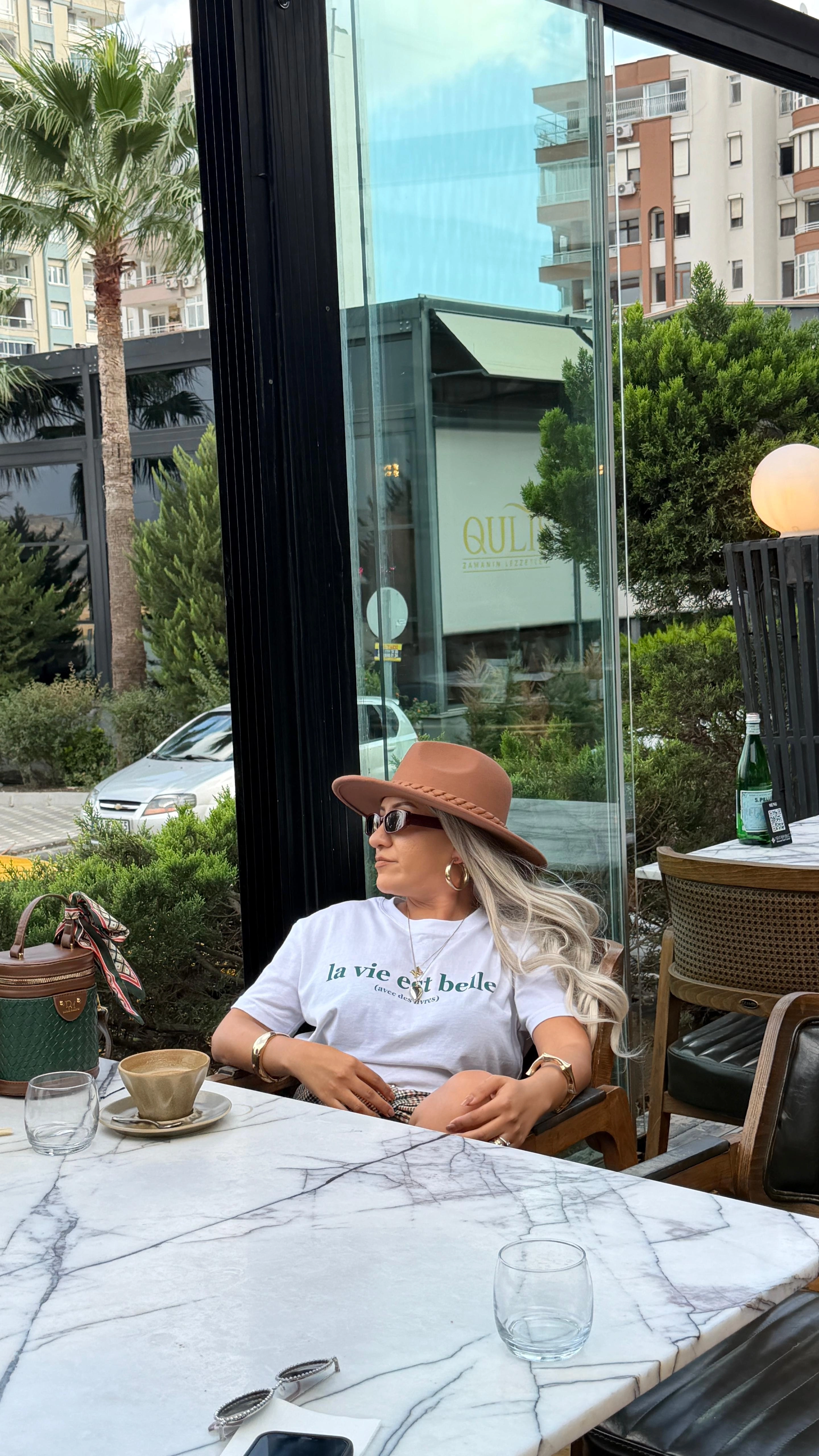 La vie est belle Baskılı Tshirt