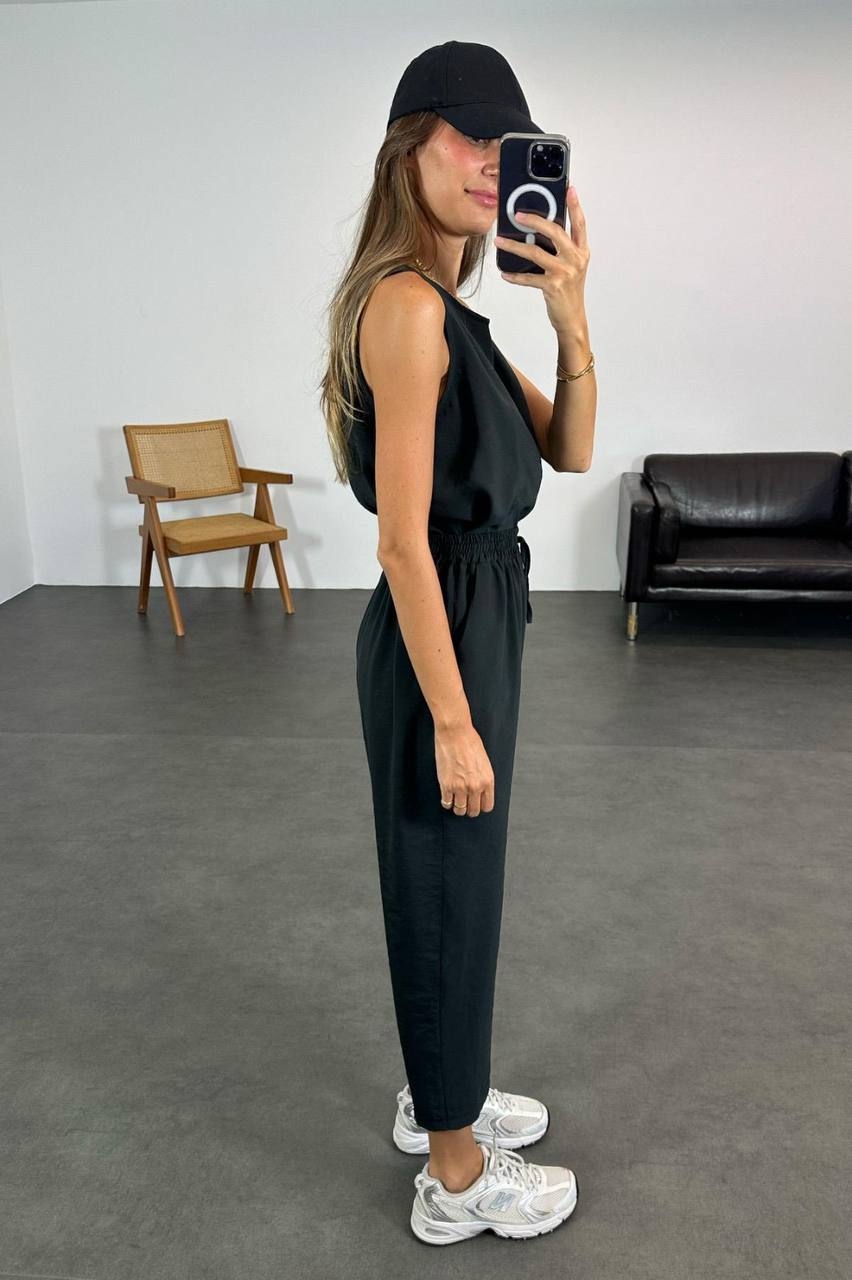 Tensel Kumaş İkili Takım - Antrasit