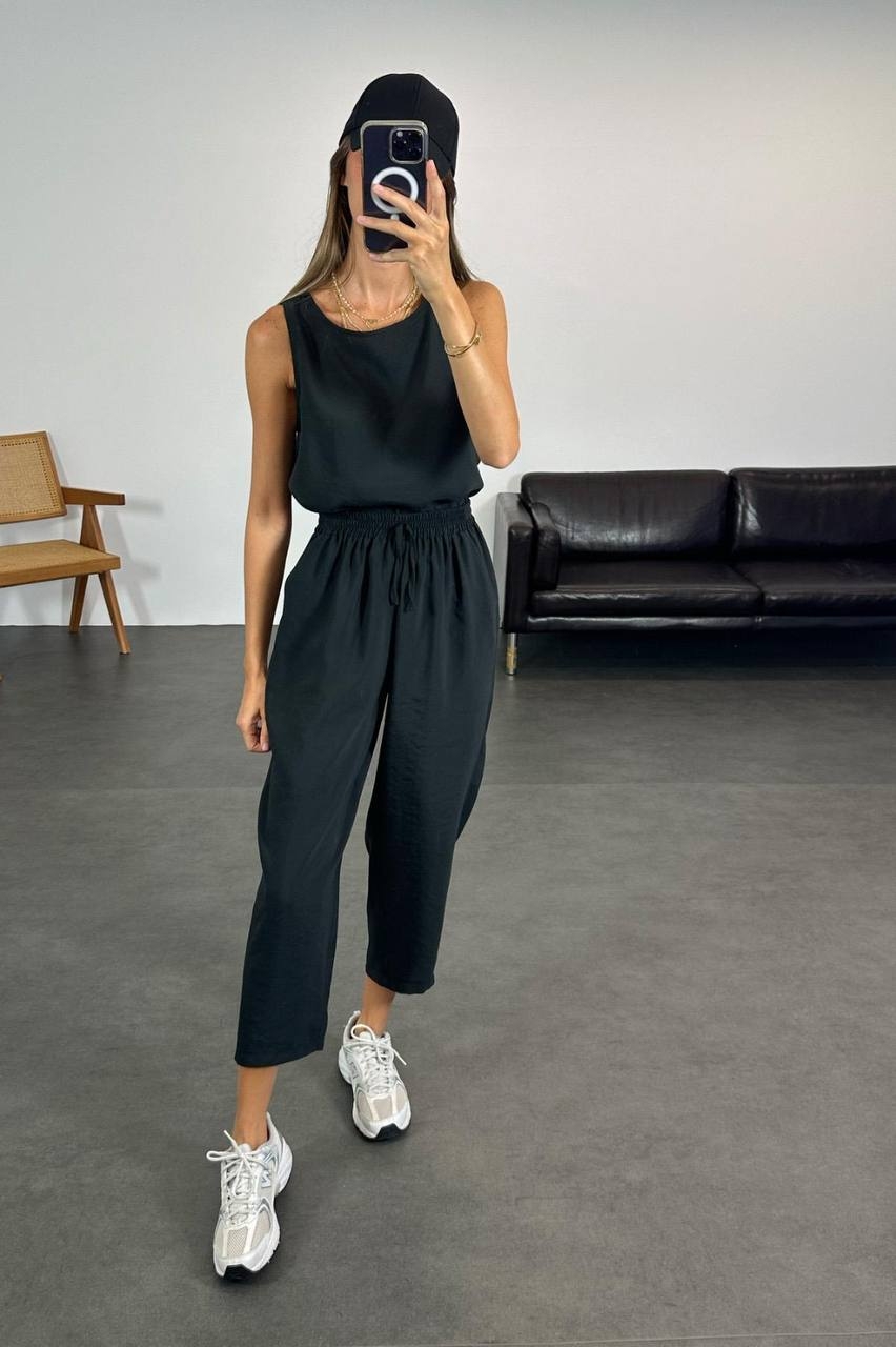 Tensel Kumaş İkili Takım - Antrasit