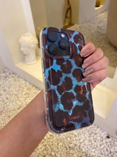 iPhone 15 Pro Lansman Kılıf (Leopar Desenli)
