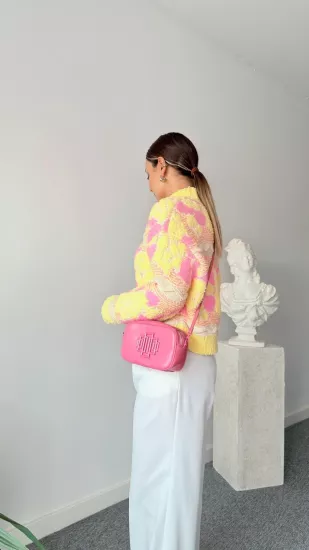 ÜÇ RENK HALI ÖRGÜ KALIN TRİKO KAZAK 