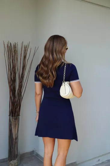 TRİKO COLLEGE ELBİSE Lacivert