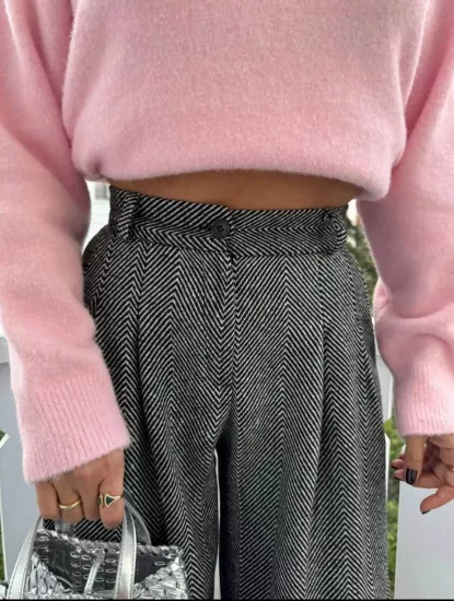 PALAZZO YÜKSEK BEL PANTOLON SİYAH