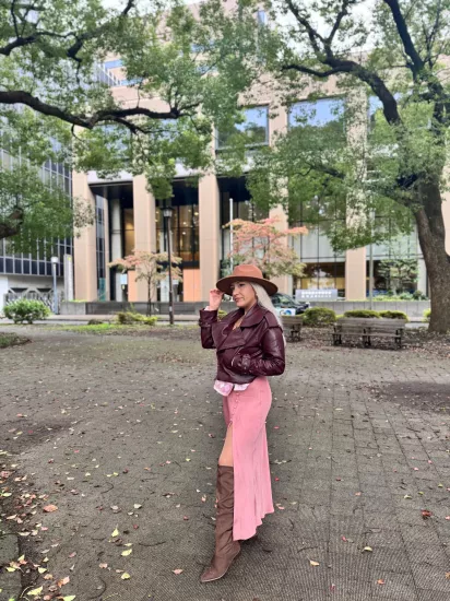 Kol Detaylı Vatkalı Deri Mont Bordo