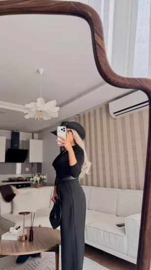 PALAZZO PANTOLON SİYAH